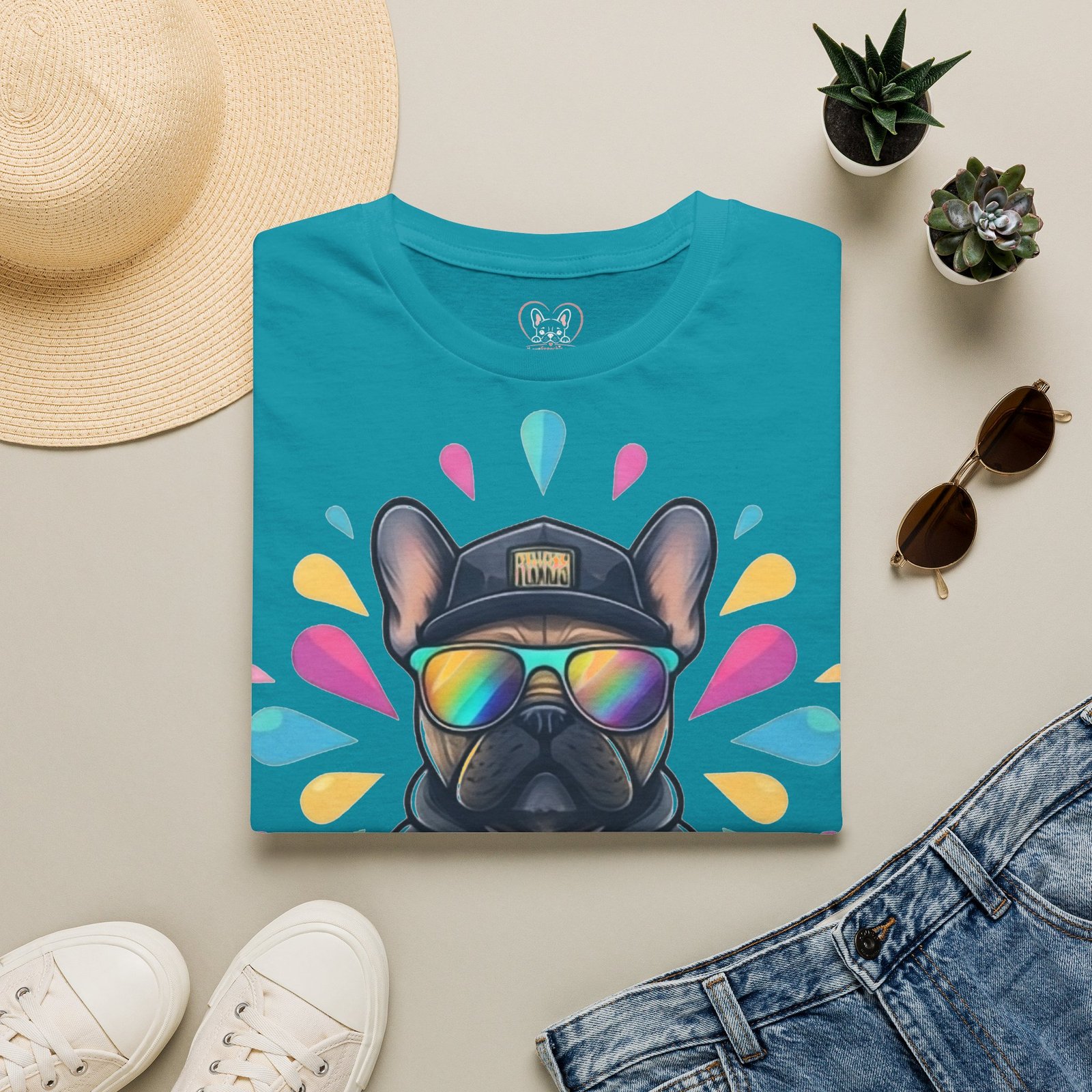 T-shirt Frenchie Éclat de Couleur | I Love Frenchie – Image 45