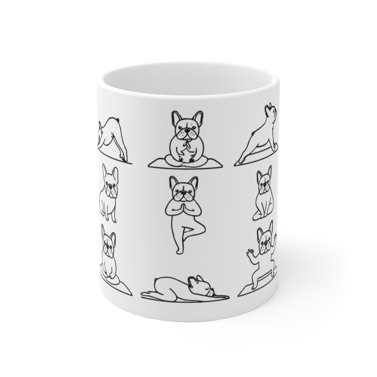 Mug | Yoga Frenchie — I Love Frenchie – Image 2