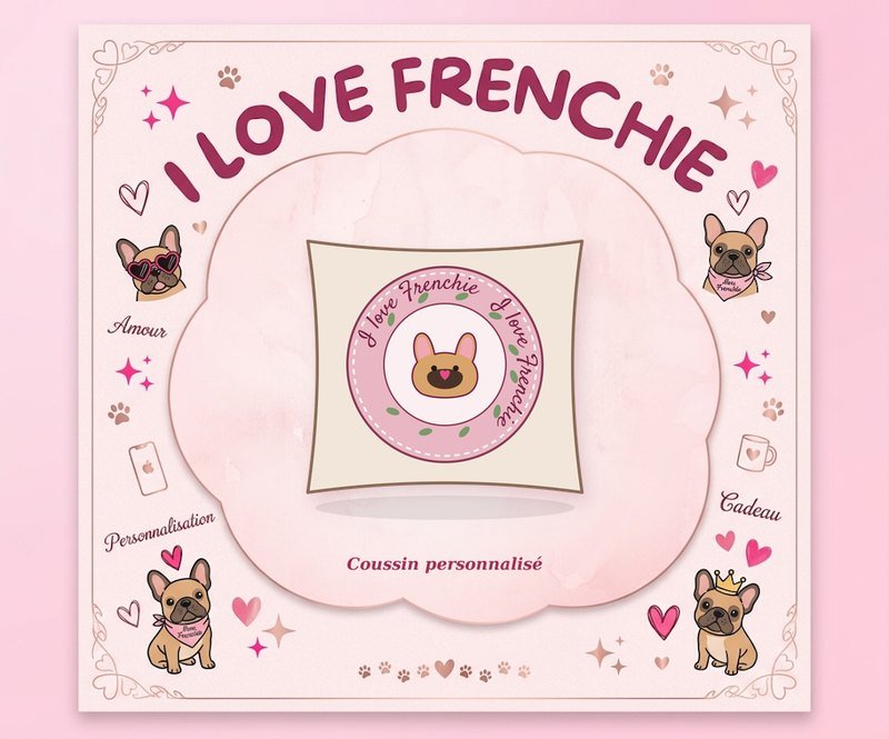 Coussin photo personnalisable