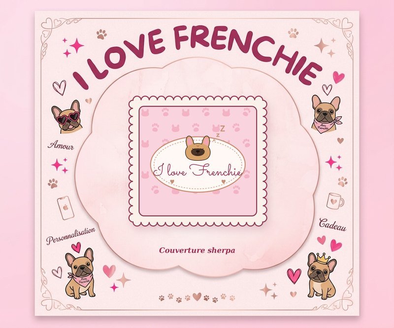 Couverture sherpa personnalisable